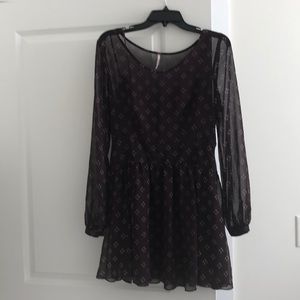 Purple and gold dress